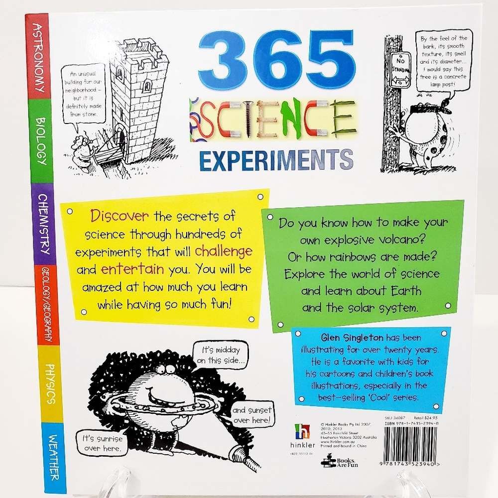 Hinkler Books "365 Science Experiments" NWT - Picture 2 of 8